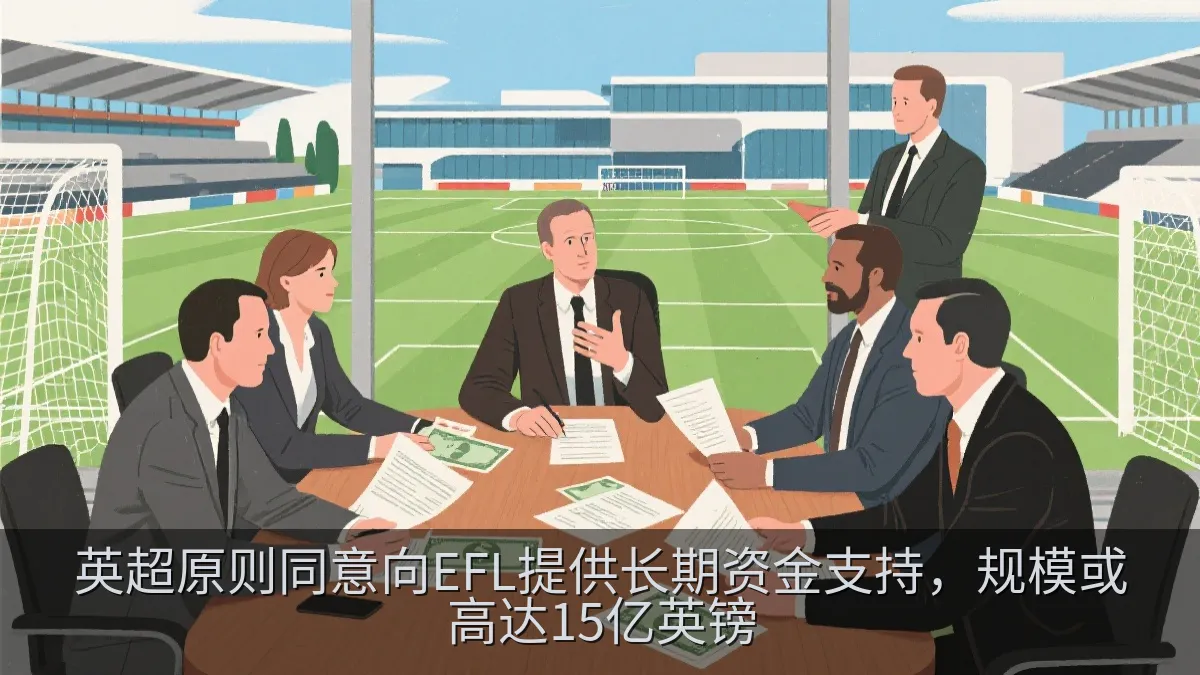 英超原则同意向EFL提供长期资金支持，规模或高达15亿英镑