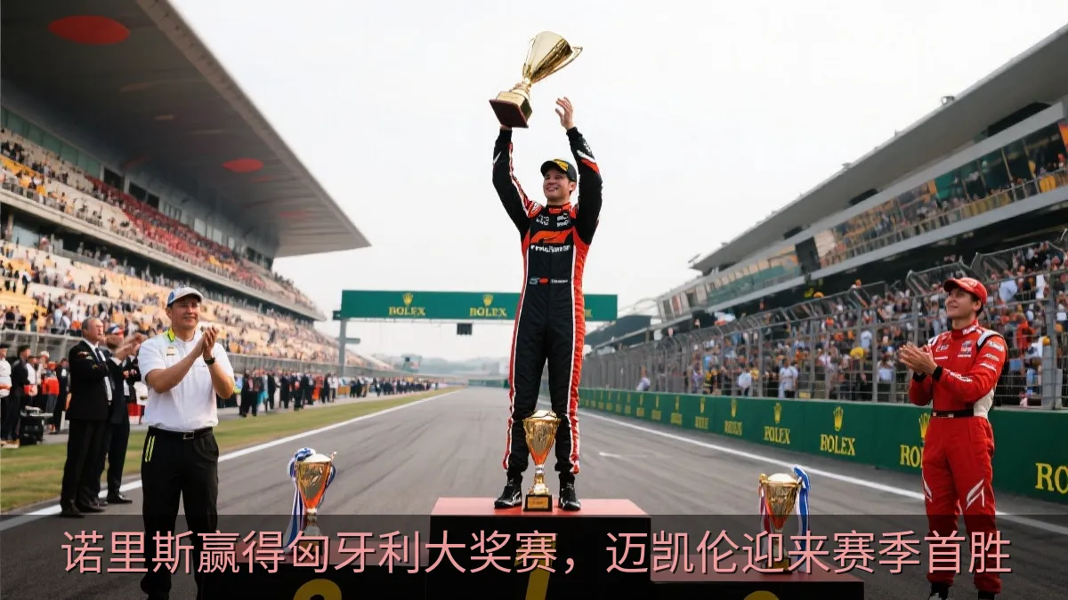 赛车领奖台庆祝时刻